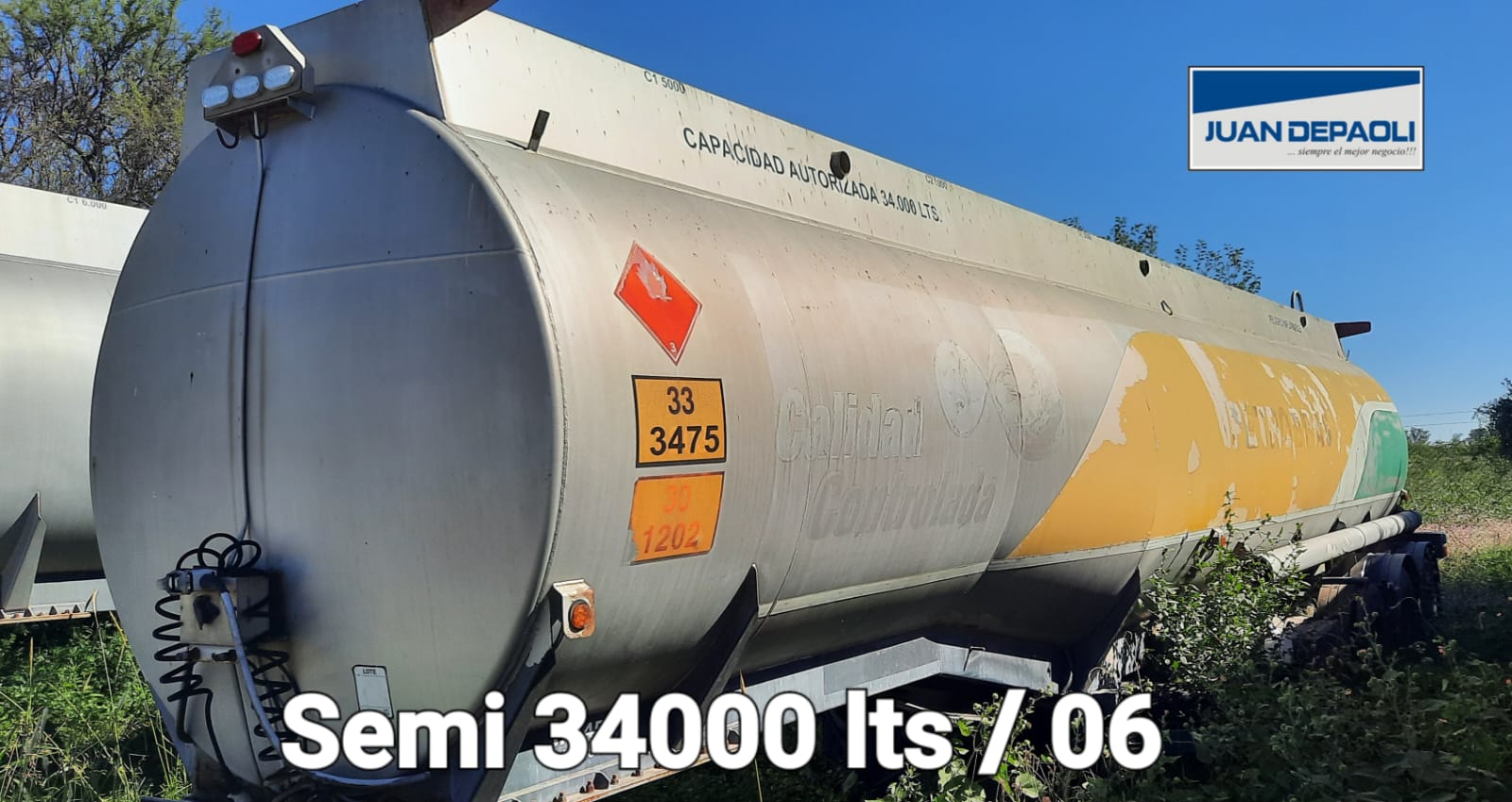 SEMIRREMOLQUE TANQUE 34.000 Lts AÑO 2006